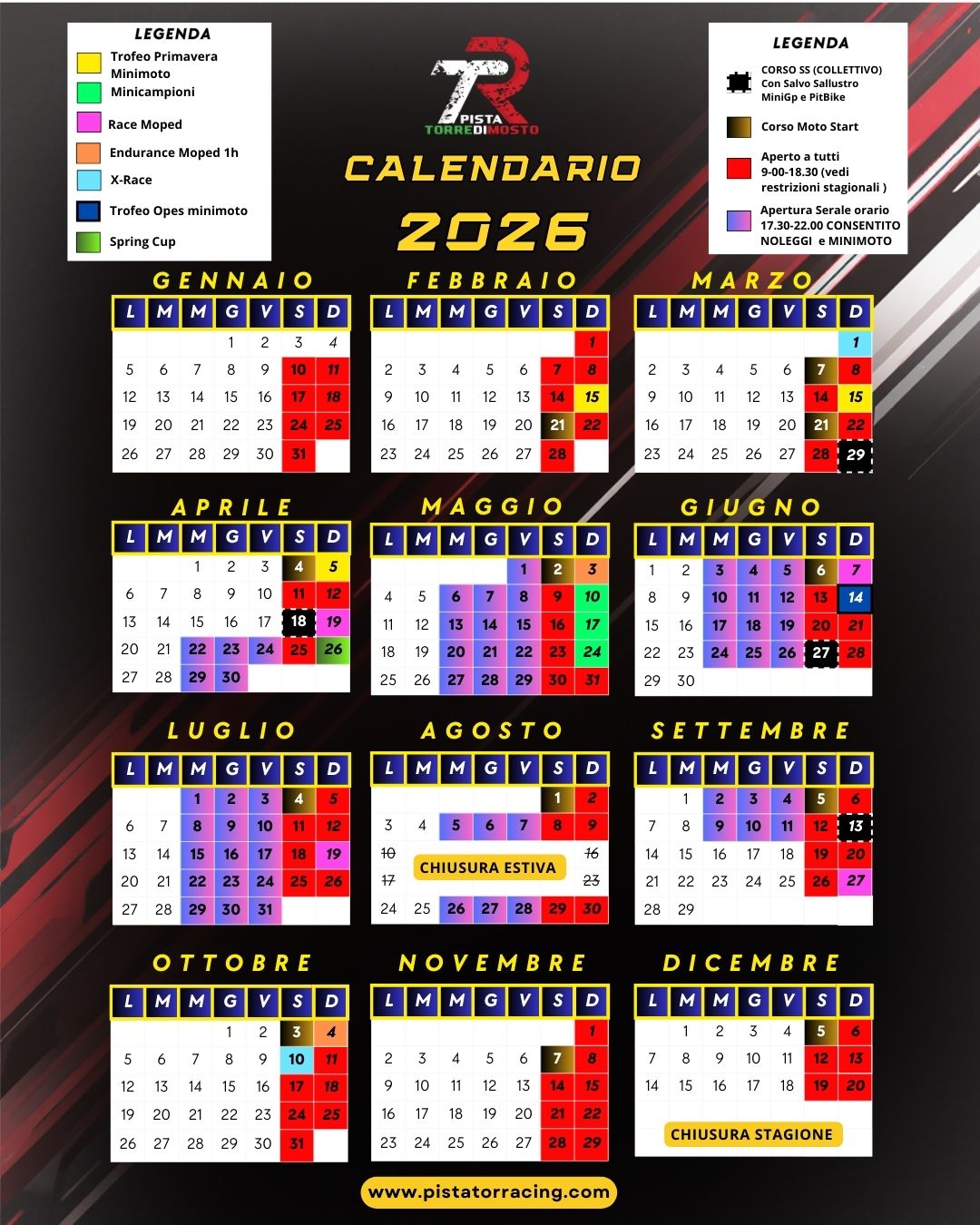 Calendario 2026